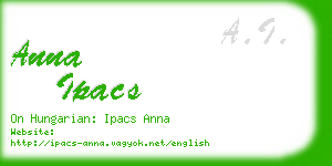 anna ipacs business card